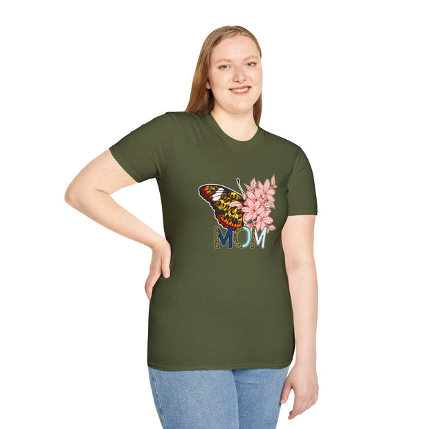 Butterfly Mom Unisex Softstyle T-Shirt