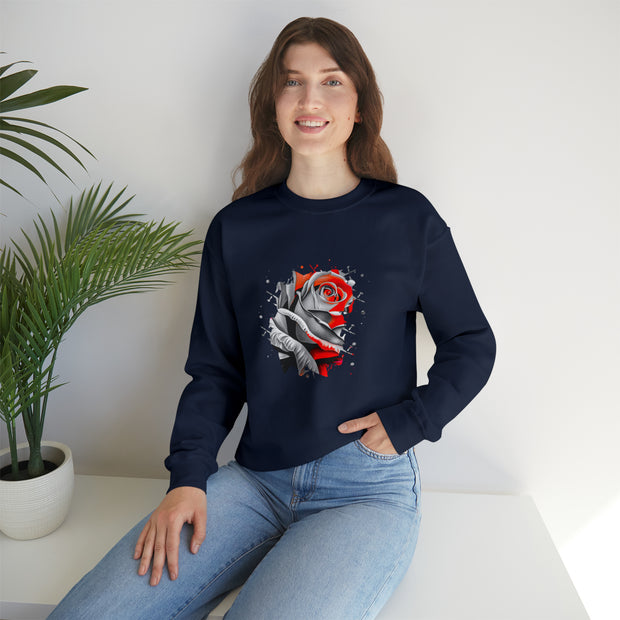 Rose Unisex Heavy Blend™ Crewneck Sweatshirt