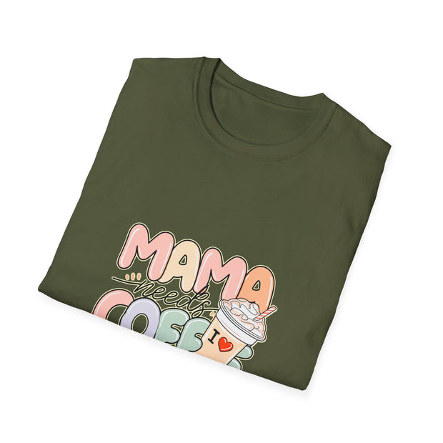 Mama needs Coffee Unisex Softstyle T-Shirt