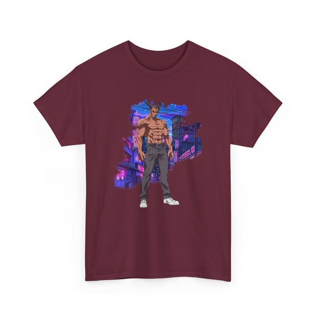 Anime Male Demon Unisex Heavy Cotton Tee