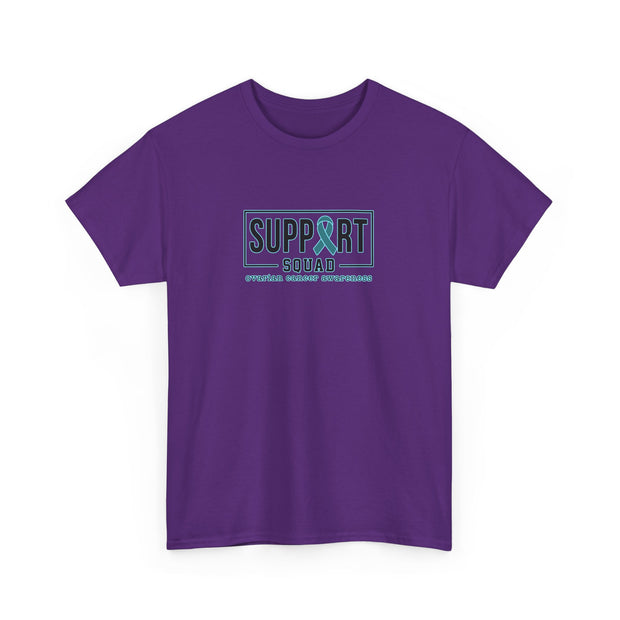 Ovarian Cancer Support Squad Unisex Heavy Cotton Tee