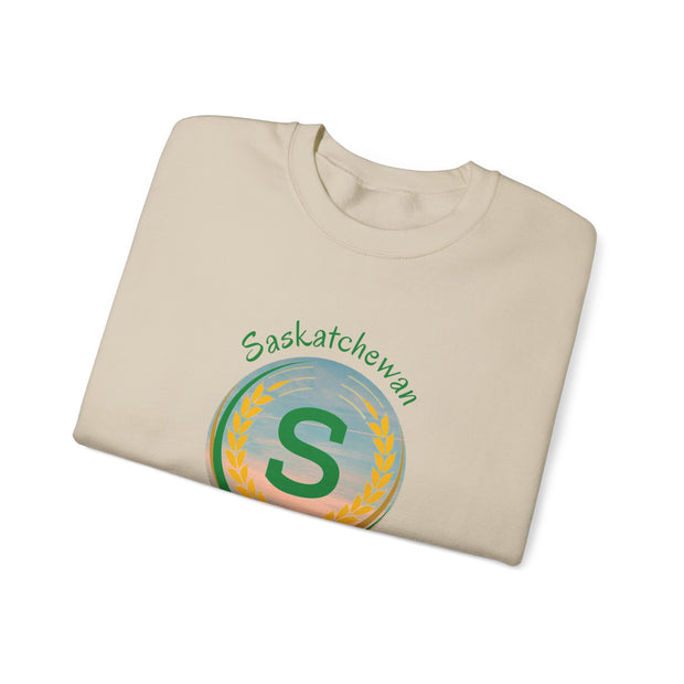 Saskatchewan Born & Raised Unisex Heavy Blend™ Crewneck Sweatshirt