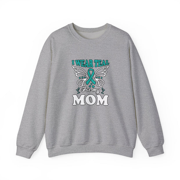 Teal for Mom Unisex Heavy Blend™ Crewneck Sweatshirt