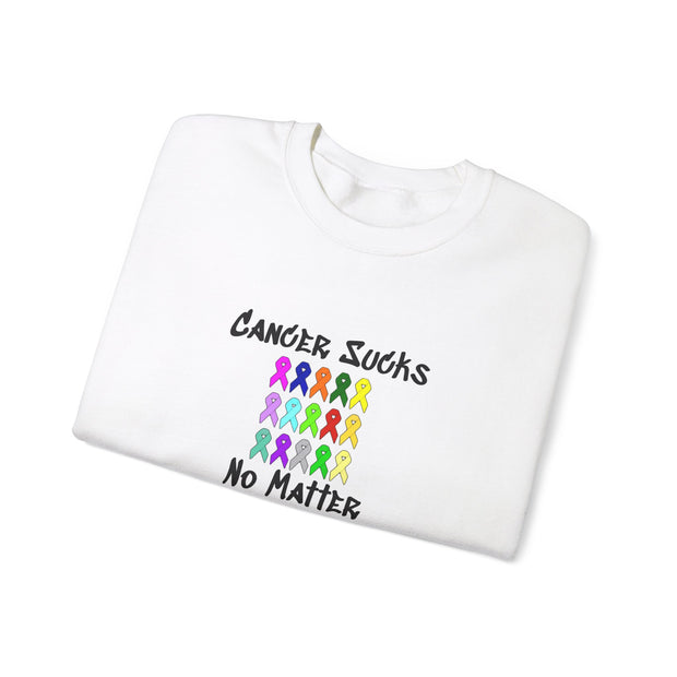Cancer Sucks Unisex Heavy Blend™ Crewneck Sweatshirt