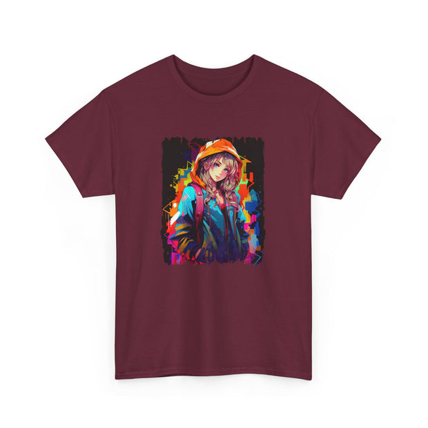 Graffiti Anime Girls Unisex Heavy Cotton Tee