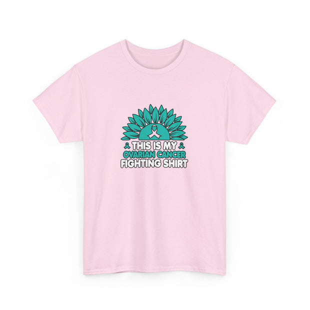 Ovarian cancer Unisex Heavy Cotton Tee