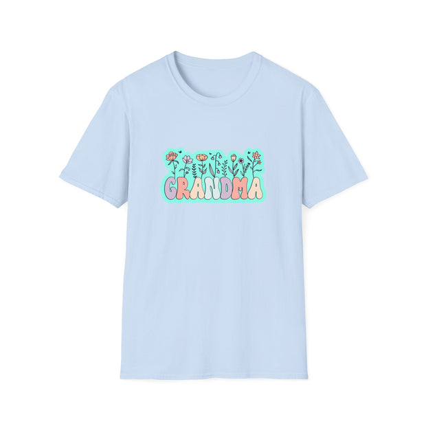 Grandma Flowers Unisex Softstyle T-Shirt
