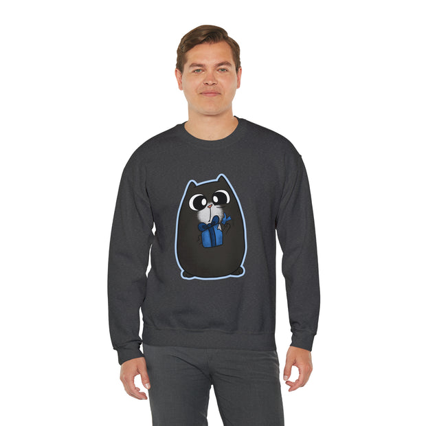 Christmas cat Unisex Heavy Blend™ Crewneck Sweatshirt