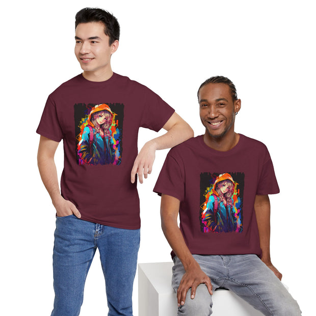 Graffiti Anime Girls Unisex Heavy Cotton Tee