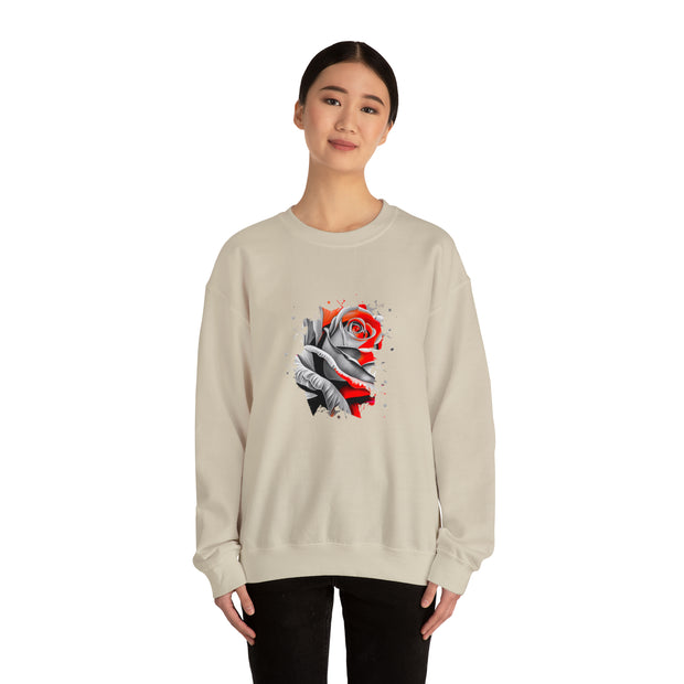Rose Unisex Heavy Blend™ Crewneck Sweatshirt