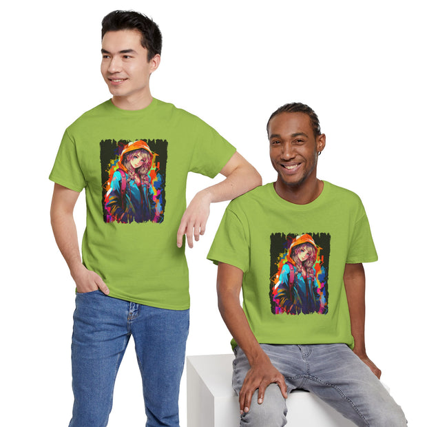 Graffiti Anime Girls Unisex Heavy Cotton Tee