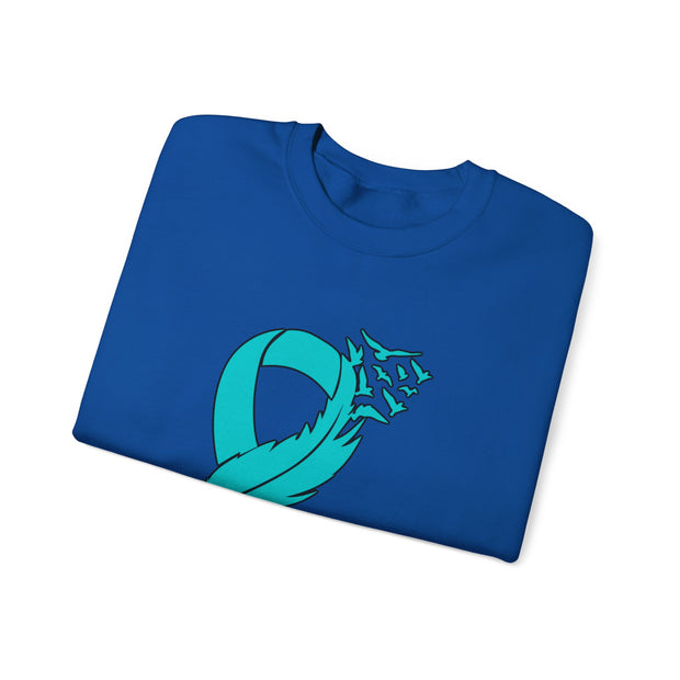 Teal Ribbon Unisex Heavy Blend™ Crewneck Sweatshirt