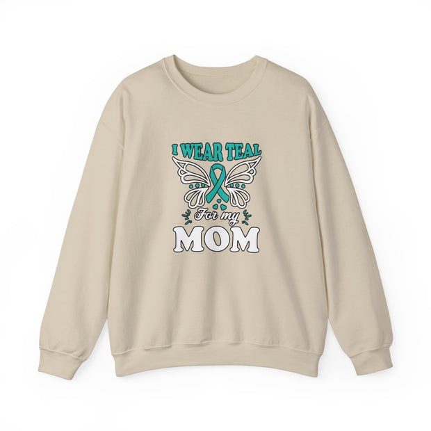 Teal for Mom Unisex Heavy Blend™ Crewneck Sweatshirt
