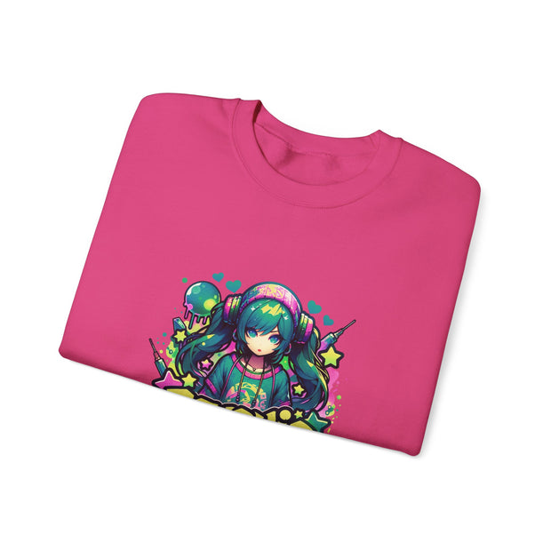 Graffiti Anime Girls Unisex Heavy Blend™ Crewneck Sweatshirt