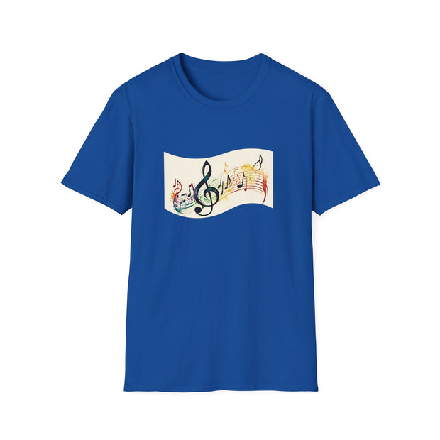 Musical Notes Unisex Softstyle T-Shirt