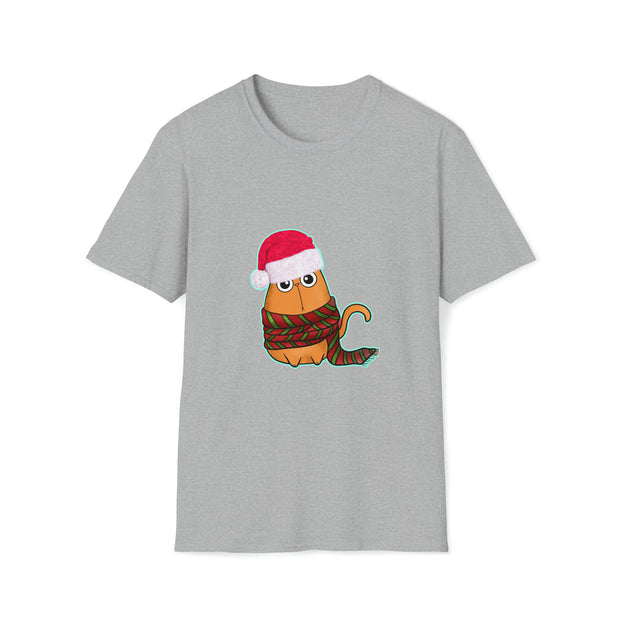 Christmas Cat Unisex Softstyle T-Shirt