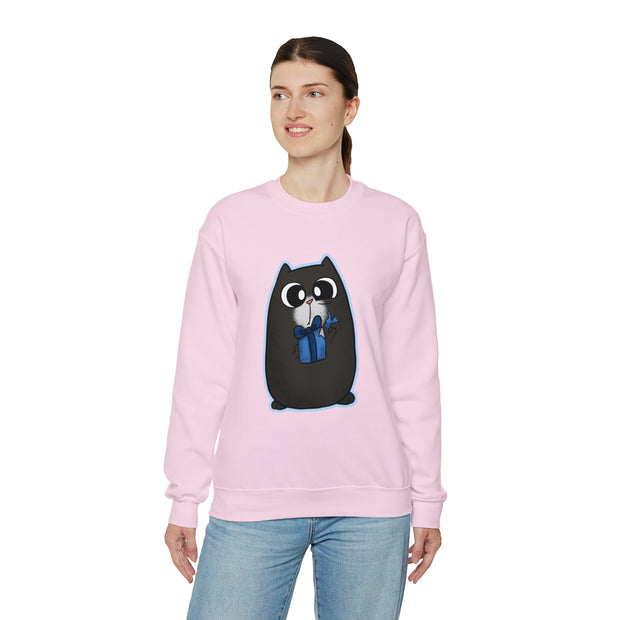Christmas cat Unisex Heavy Blend™ Crewneck Sweatshirt