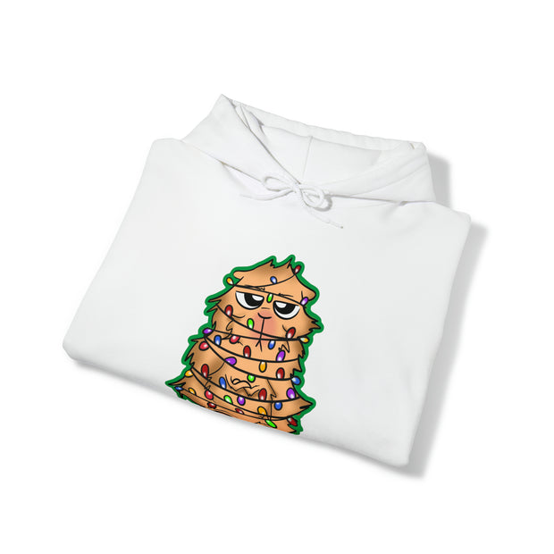 Christmas cat Unisex Heavy Blend™ Hooded Sweatshirt