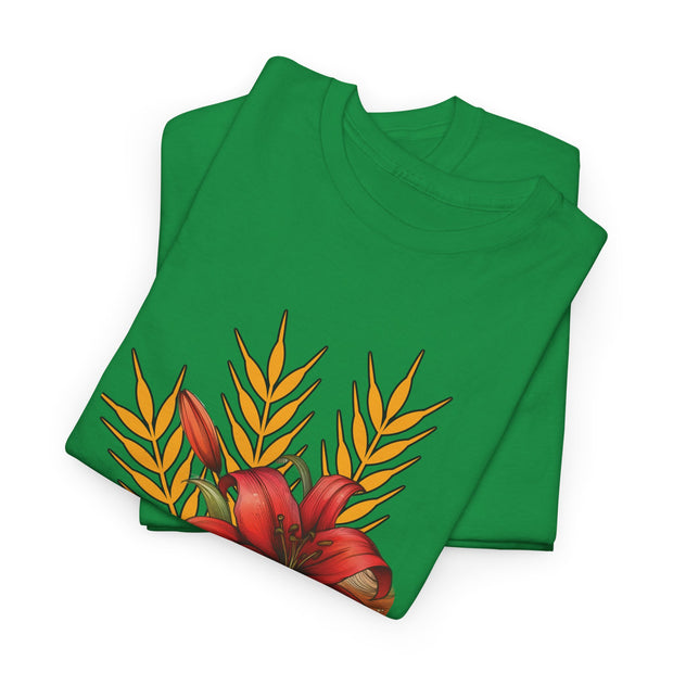 Saskatchewan Lily Unisex Heavy Cotton Tee