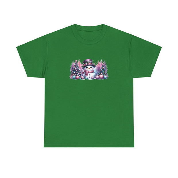 Pastel Snowman Unisex Heavy Cotton Tee