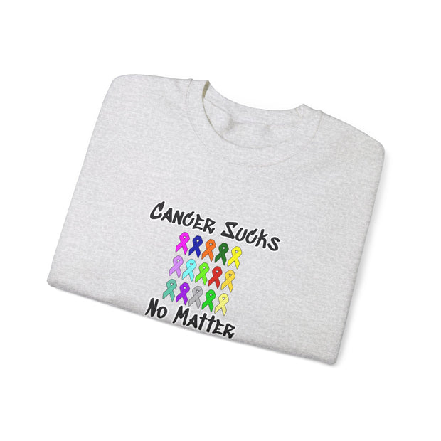 Cancer Sucks Unisex Heavy Blend™ Crewneck Sweatshirt
