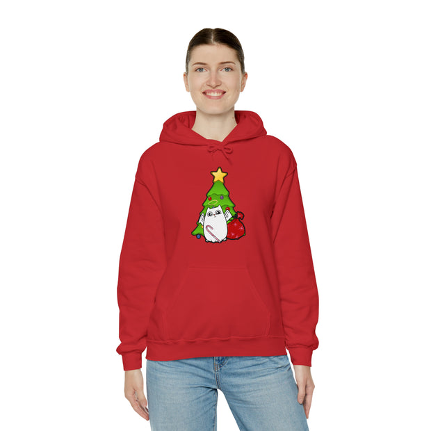 Christmas cat Unisex Heavy Blend™ Hooded Sweatshirt