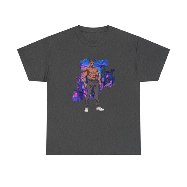 Anime Male Demon Unisex Heavy Cotton Tee