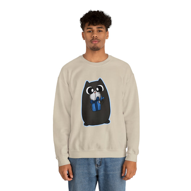 Christmas cat Unisex Heavy Blend™ Crewneck Sweatshirt
