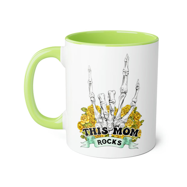 This Mom Rocks Accent Mugs, 11oz