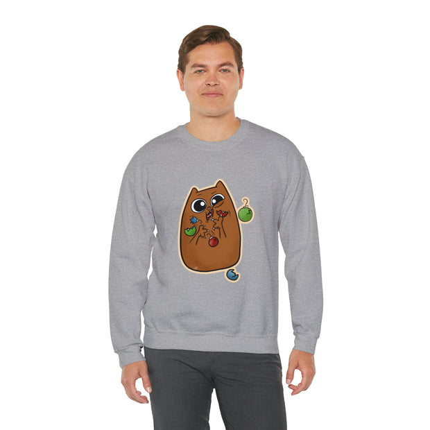 Christmas cat Unisex Heavy Blend™ Crewneck Sweatshirt