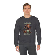 Funny Coffee Dog Unisex Heavy Blend™ Crewneck Sweatshirt