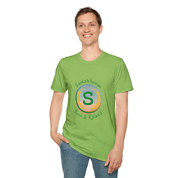 Saskatchewan Born & Raised Unisex Softstyle T-Shirt