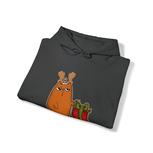 Christmas cat Unisex Heavy Blend™ Hooded Sweatshirt