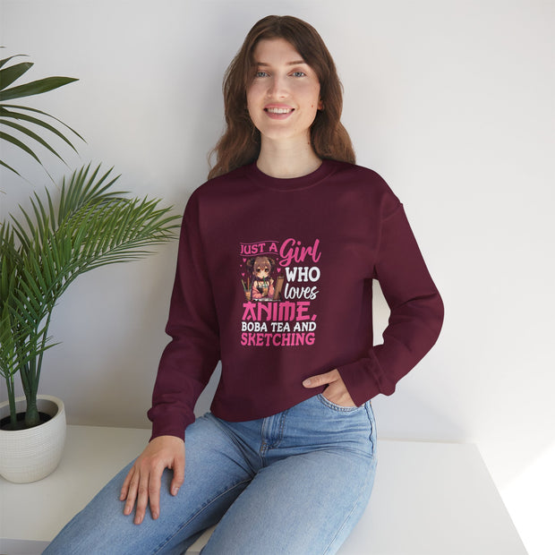 Just a Girl Unisex Heavy Blend™ Crewneck Sweatshirt