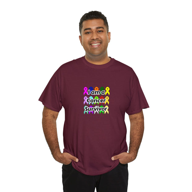 Cancer Survivor Unisex Heavy Cotton Tee