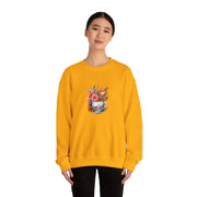 Tea Cup Flowers & Birds Unisex Heavy Blend™ Crewneck Sweatshirt