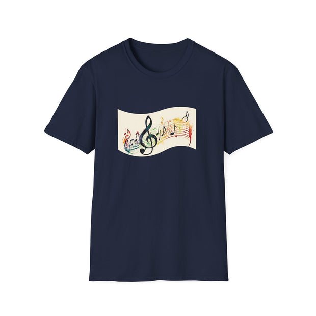 Musical Notes Unisex Softstyle T-Shirt