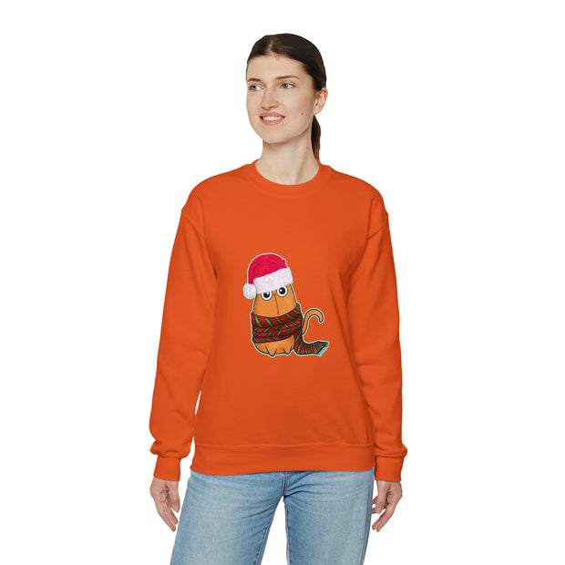 Christmas cat Unisex Heavy Blend™ Crewneck Sweatshirt