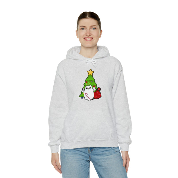 Christmas cat Unisex Heavy Blend™ Hooded Sweatshirt