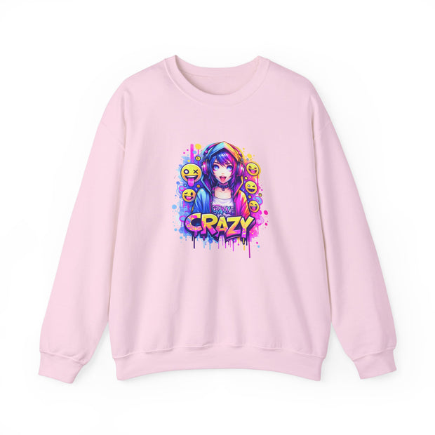 Graffiti Anime Girls Unisex Heavy Blend™ Crewneck Sweatshirt