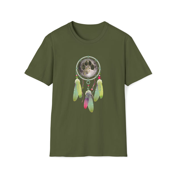Wolf Dream catcher Unisex Softstyle T-Shirt