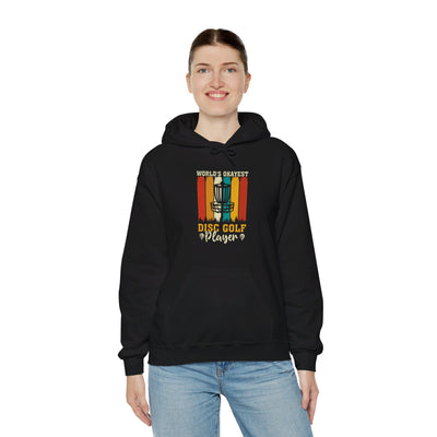 World’s Okayest Disc Golf Player Unisex Heavy Blend™ Hooded Sweatshirt