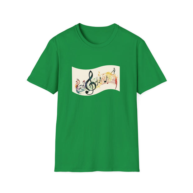 Musical Notes Unisex Softstyle T-Shirt