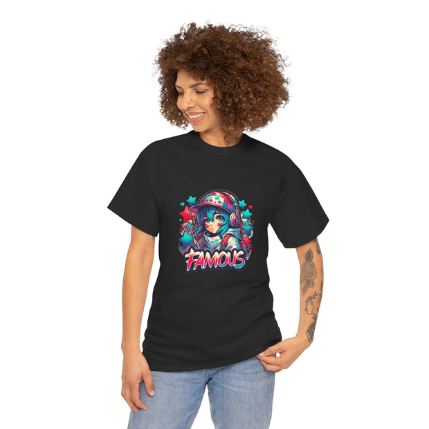 Graffiti Anime Girls Unisex Heavy Cotton Tee