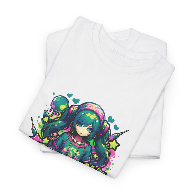 Graffiti Anime Girls Unisex Heavy Cotton Tee