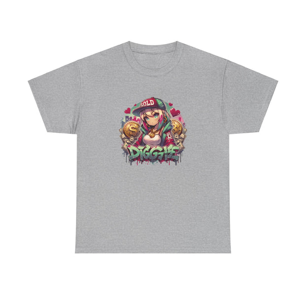 Graffiti Anime Girls Unisex Heavy Cotton Tee