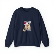 Christmas cat Unisex Heavy Blend™ Crewneck Sweatshirt