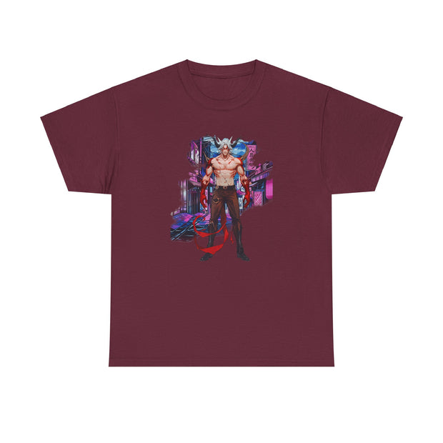 Anime Male Demon Unisex Heavy Cotton Tee