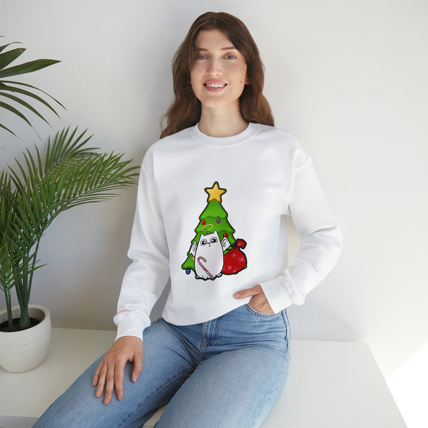 Christmas cat Unisex Heavy Blend™ Crewneck Sweatshirt