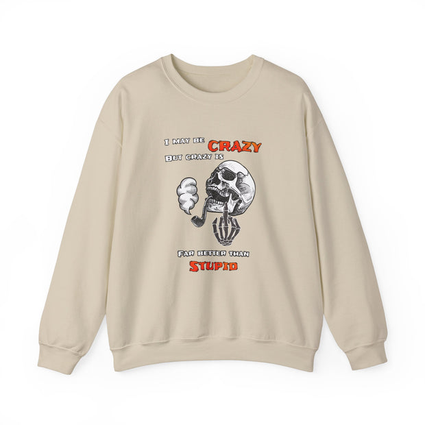 Crazy Skull Unisex Heavy Blend™ Crewneck Sweatshirt